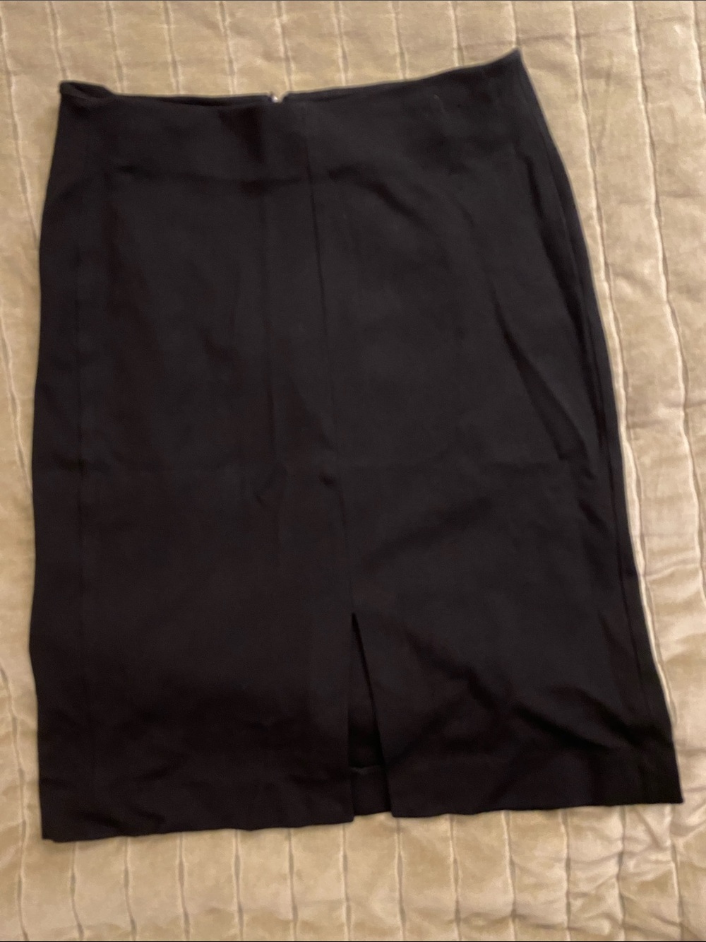 MM Lafleur Black Pencil Skirt with front Slit